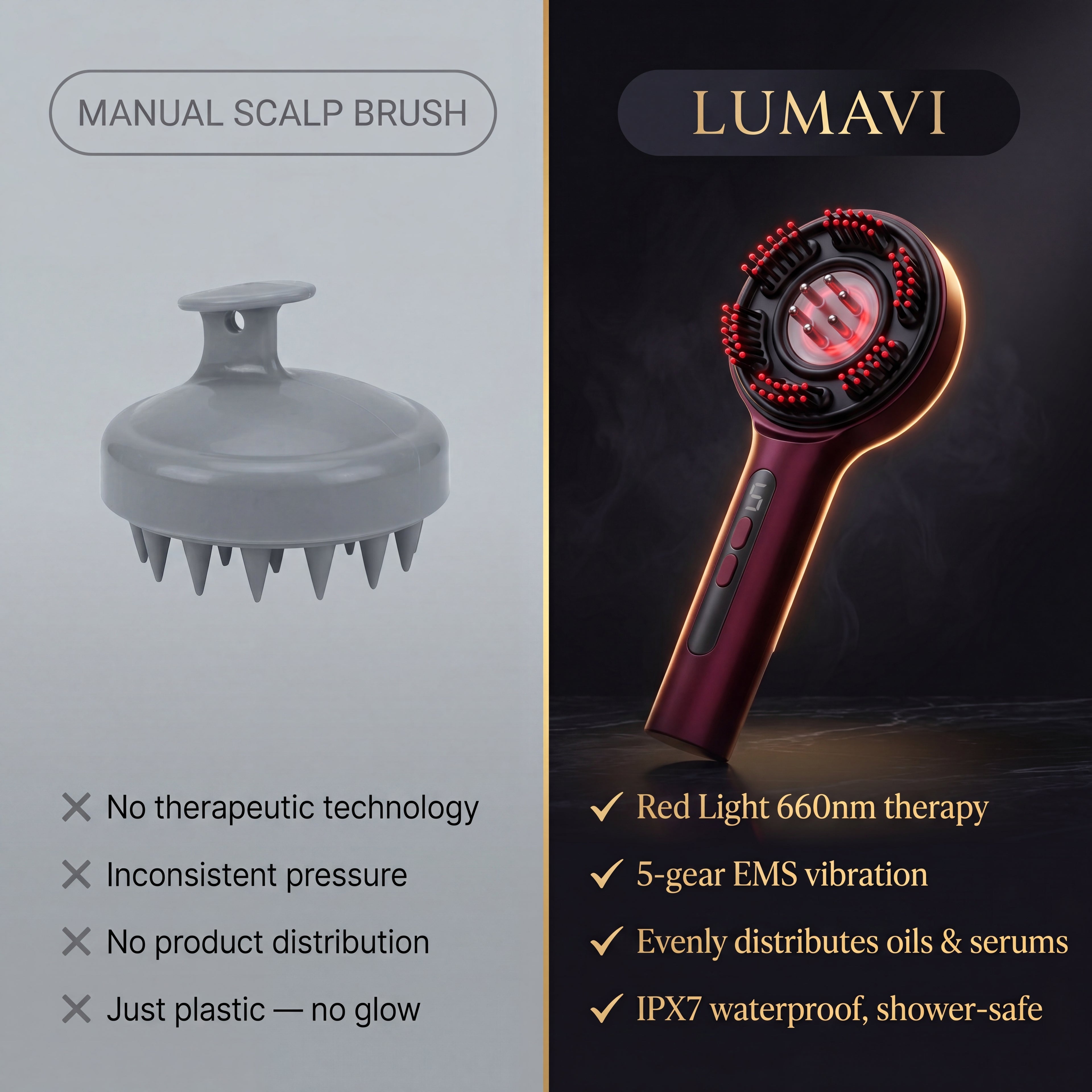 Lumavi Electric Scalp Massager — Your Daily Spa-Like Scalp Ritual